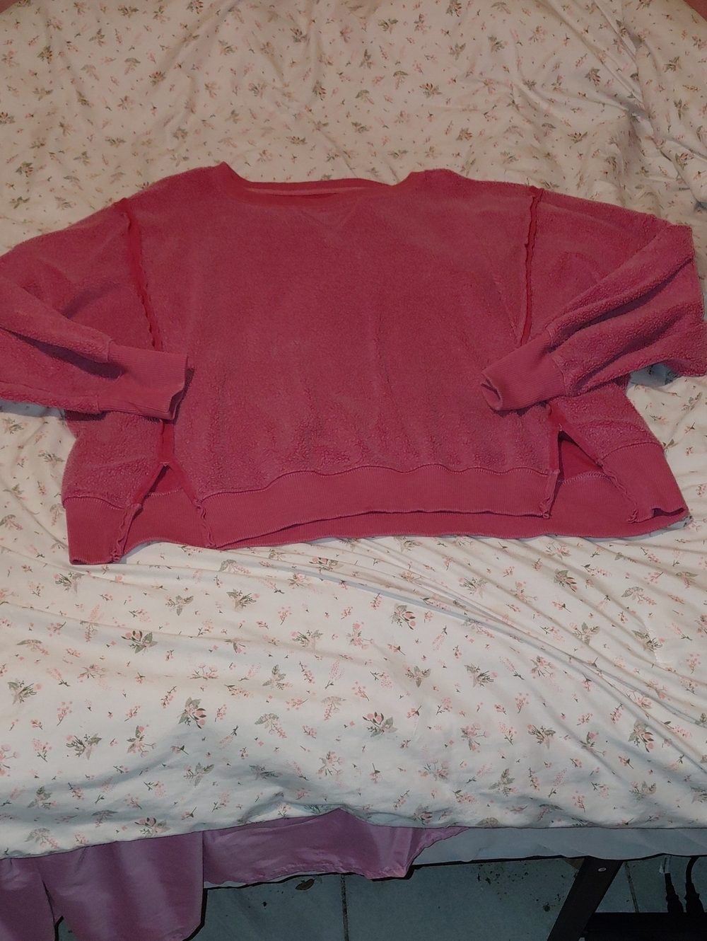 Women’s Pink Cozy Crewneck Sweater